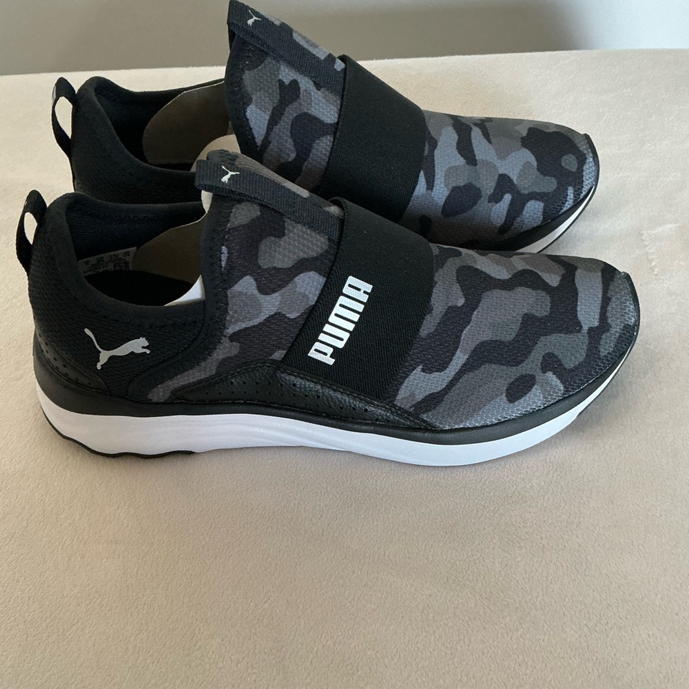 NWT Puma Softride Sophia Camo Slip On Running Women’s Sneakers Athletic Shoes